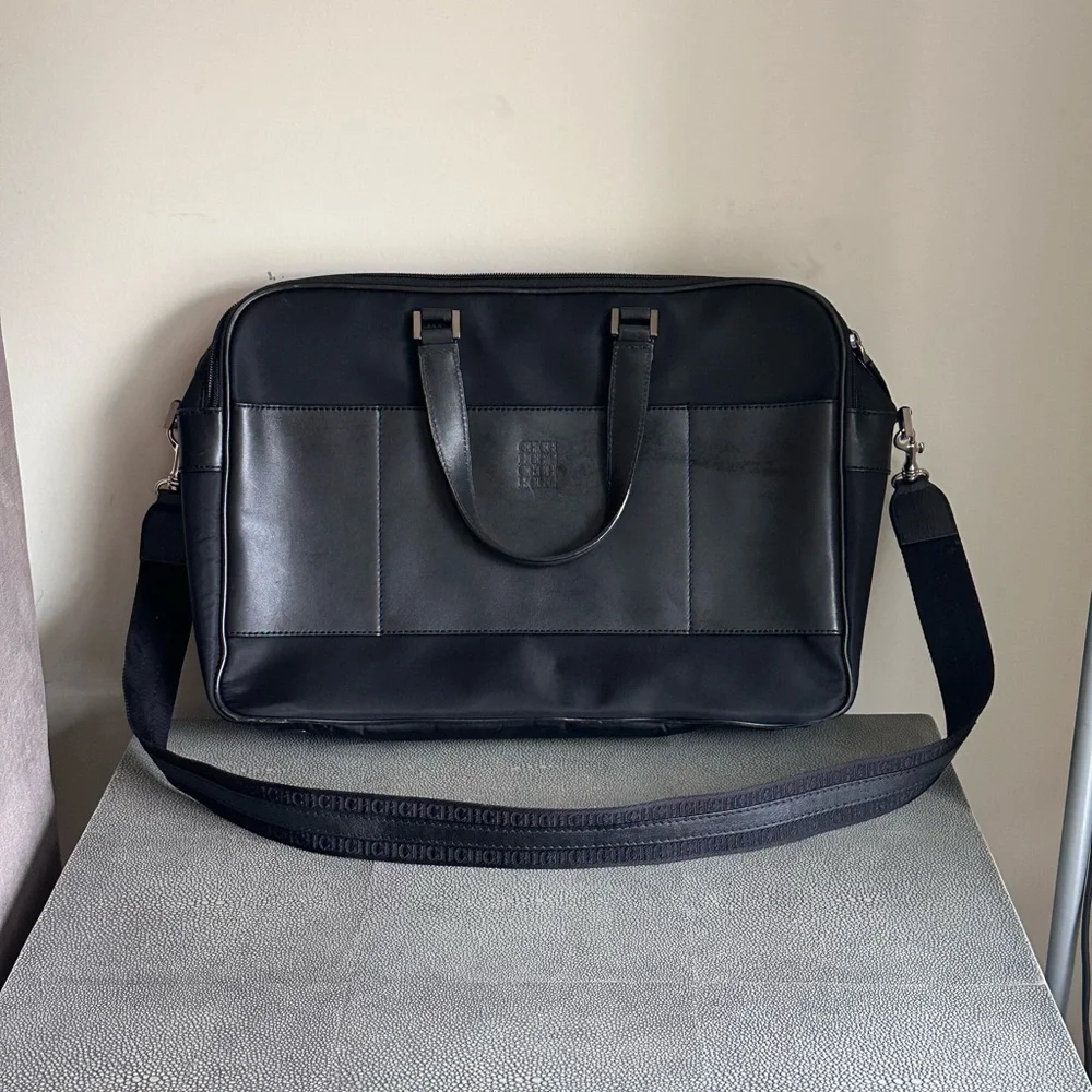 Black CH Logo briefcase